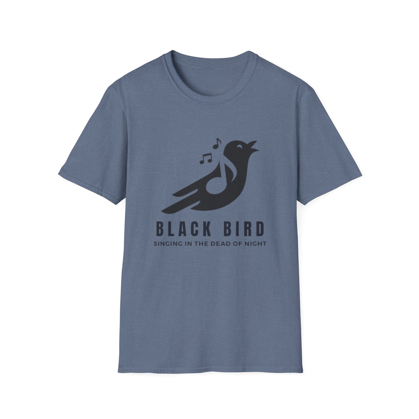 Black Bird Singing Unisex Softstyle T-Shirt