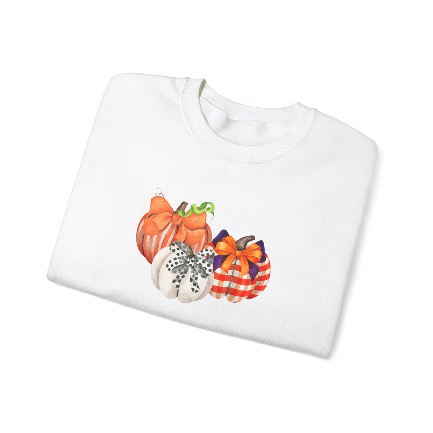 Painted Pumpkins Fall Halloween Thanksgiving Unisex Heavy Blend™ Crewneck Sweatshirt