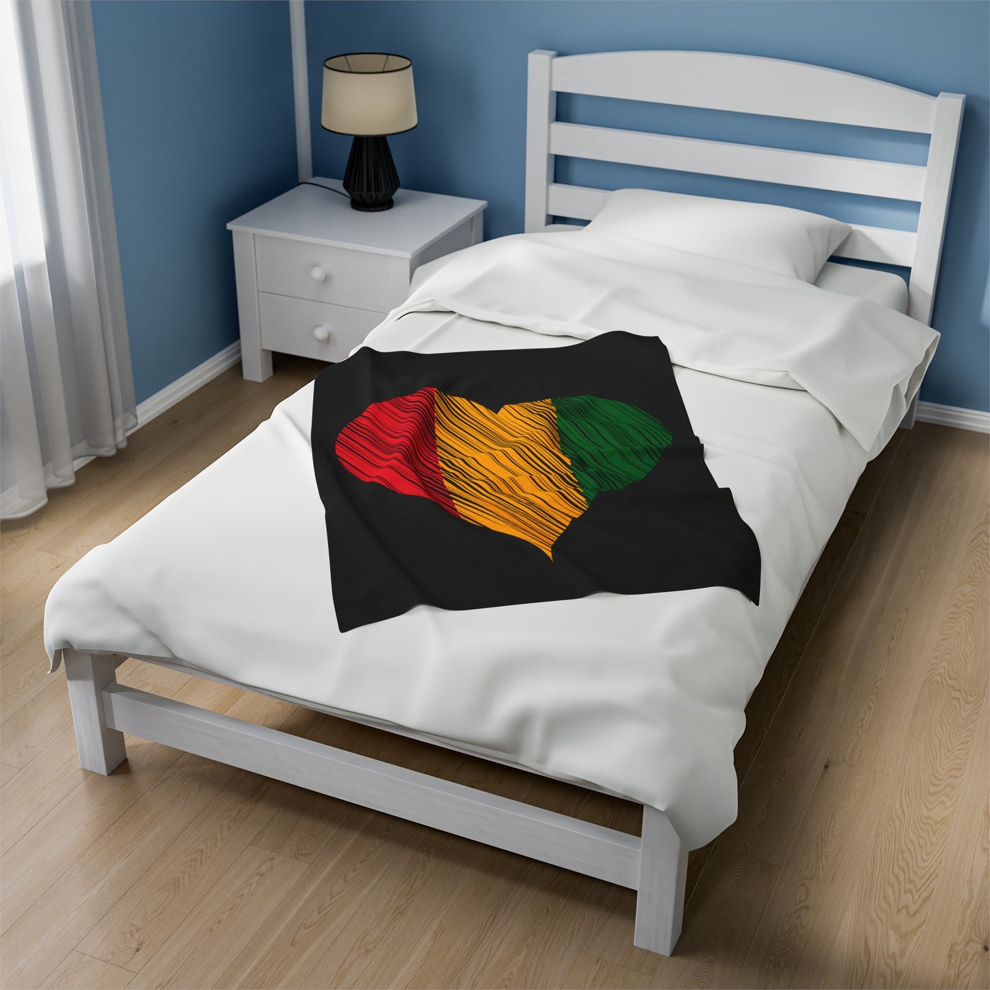 Rasta Love Velveteen Plush Blanket