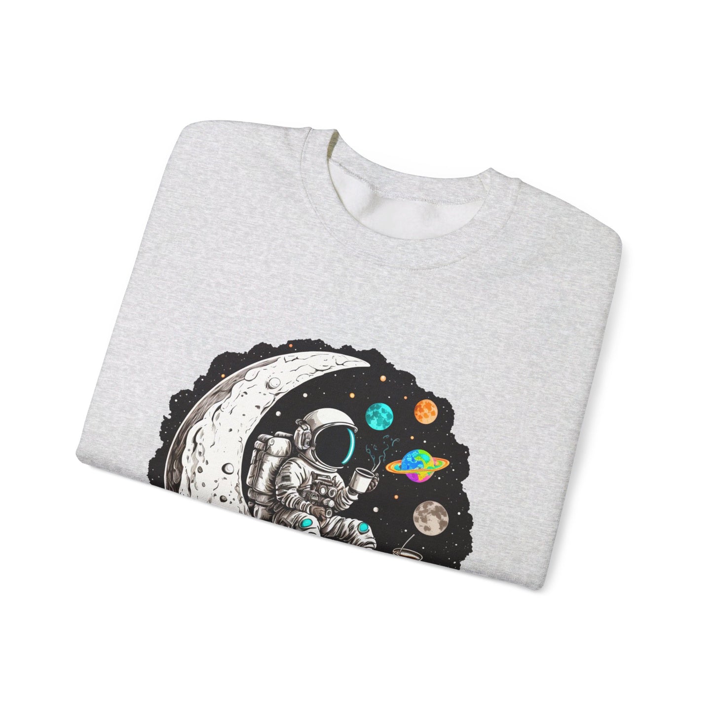 Waffles in Space Unisex Heavy Blend™ Crewneck Sweatshirt