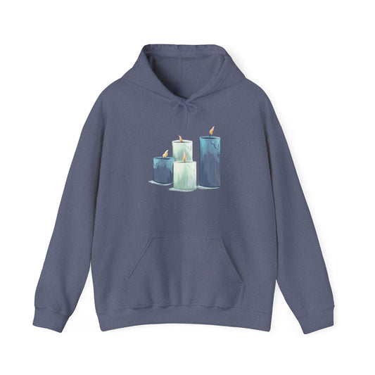 Hanukkah Candles Unisex Heavy Blend™ Hooded Sweatshirt