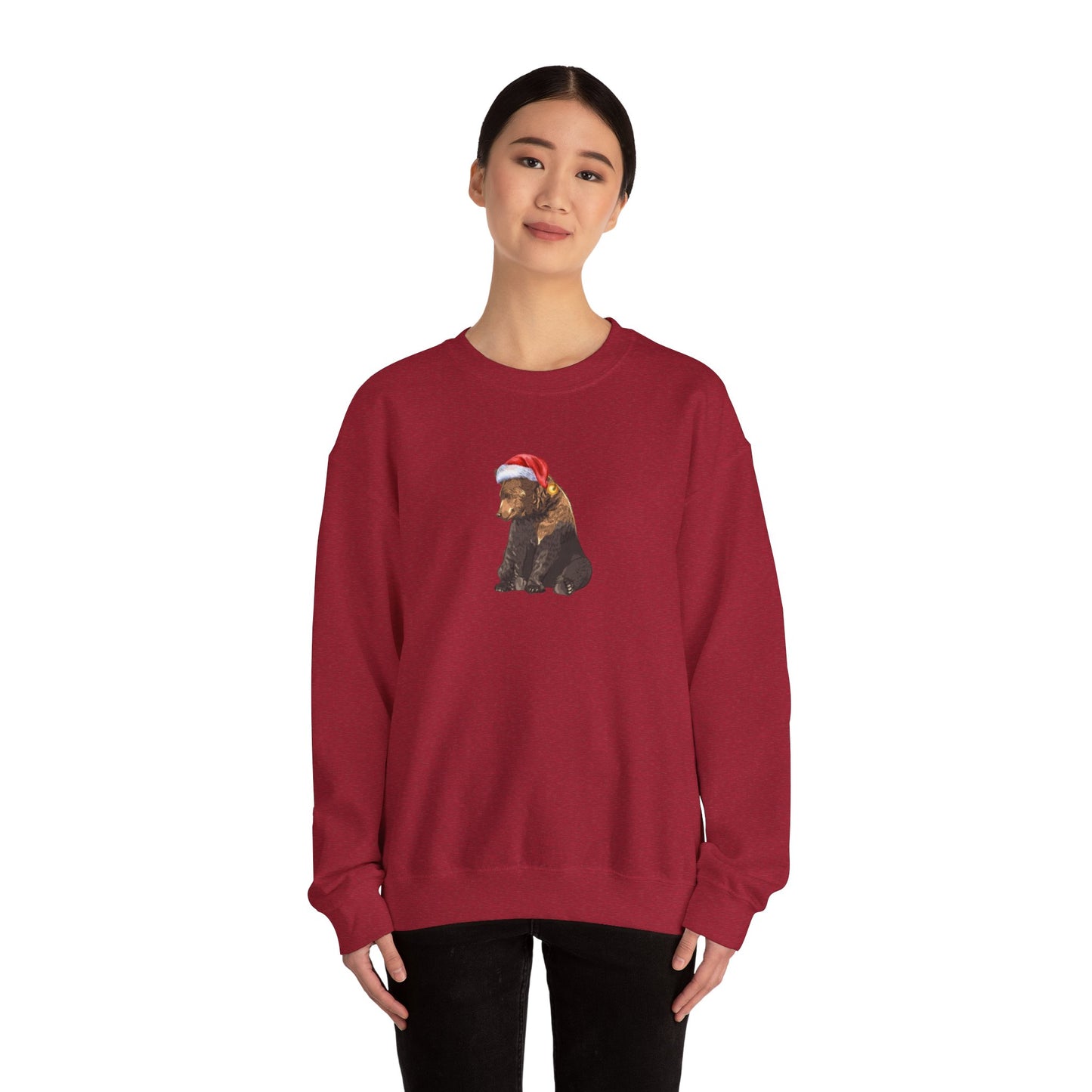 She Chose the Bear Santa Unisex Heavy Blend™ Crewneck Sweatshirt