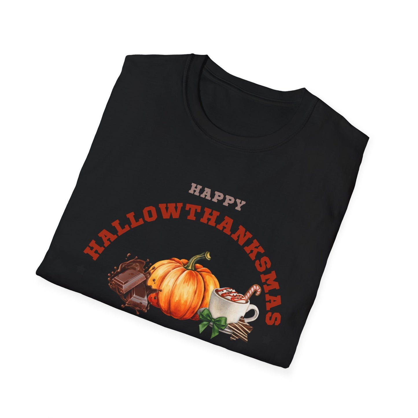 Happy Hallowthanksmas II Unisex Softstyle T-Shirt