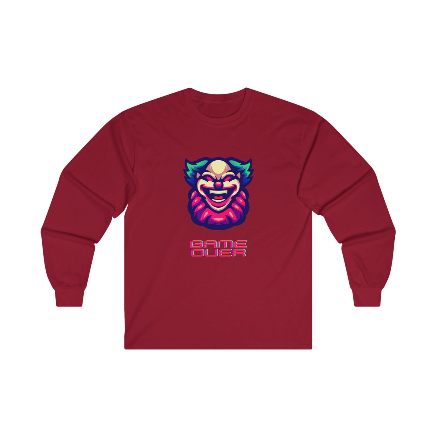 Game Over Clown Unisex Ultra Cotton Long Sleeve Tee