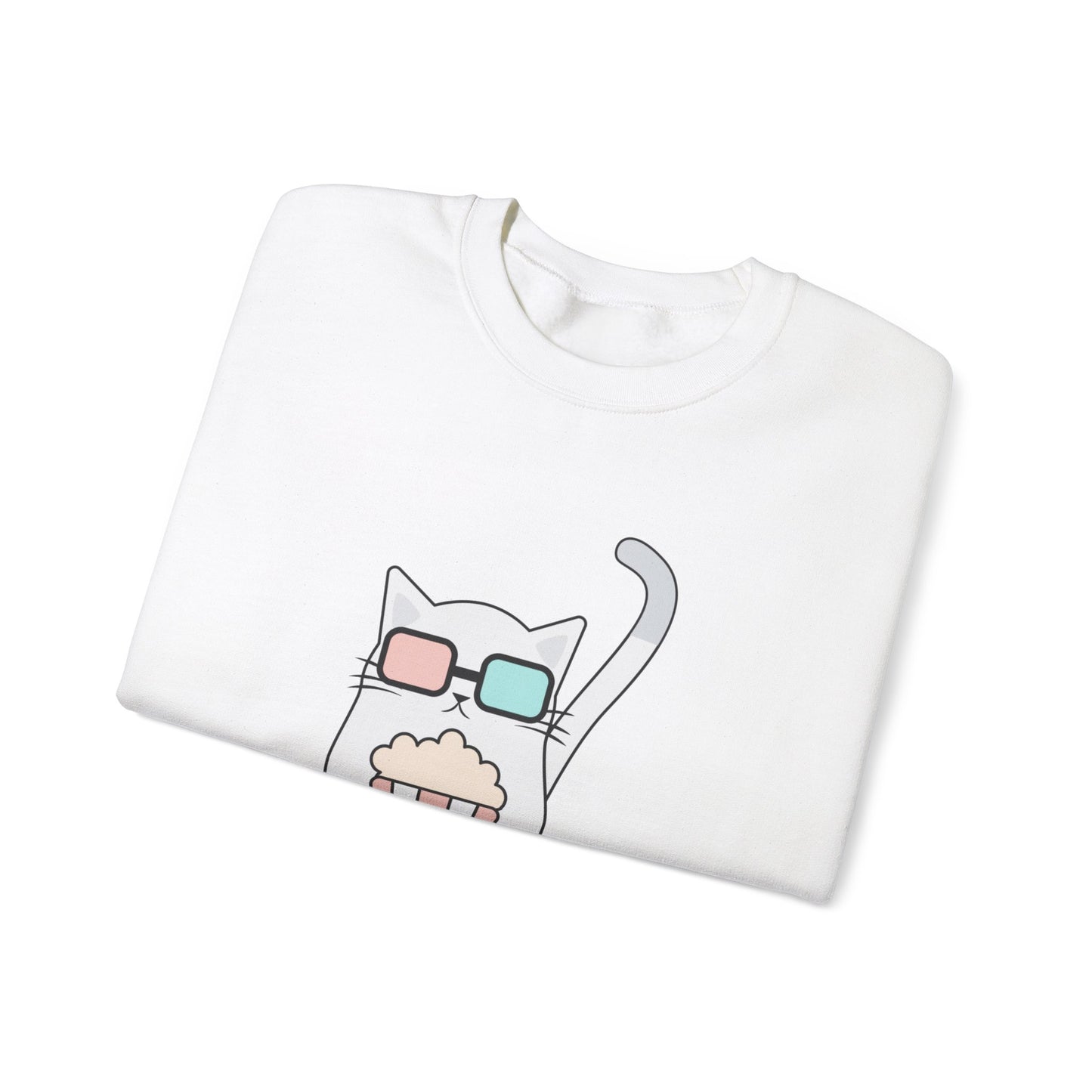 Movie Cat Unisex Heavy Blend™ Crewneck Sweatshirt