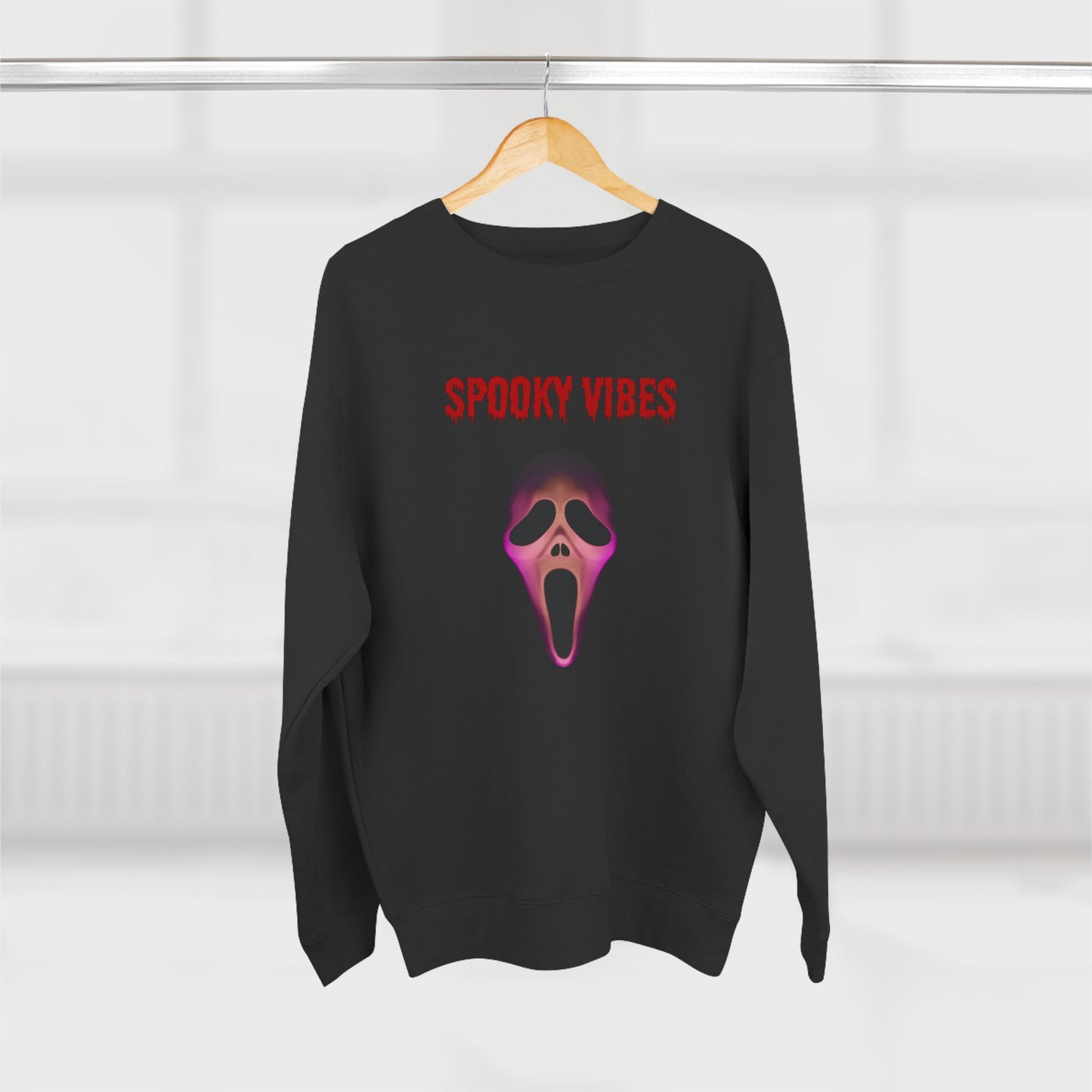 Spooky Vibes Scream Unisex Crewneck Sweatshirt