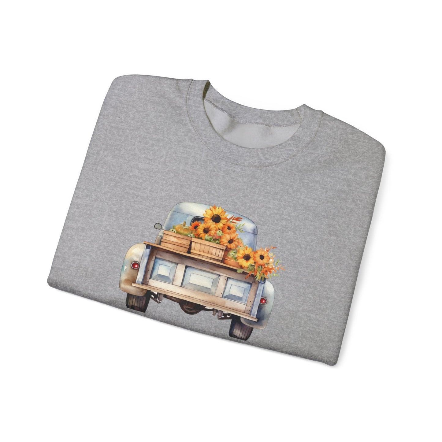 Vintage Truck Thanksgiving Unisex Heavy Blend™ Crewneck Sweatshirt