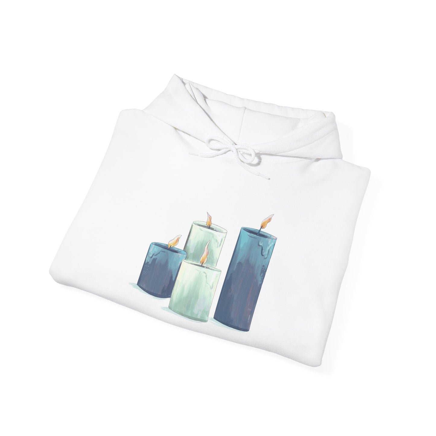 Hanukkah Candles Unisex Heavy Blend™ Hooded Sweatshirt