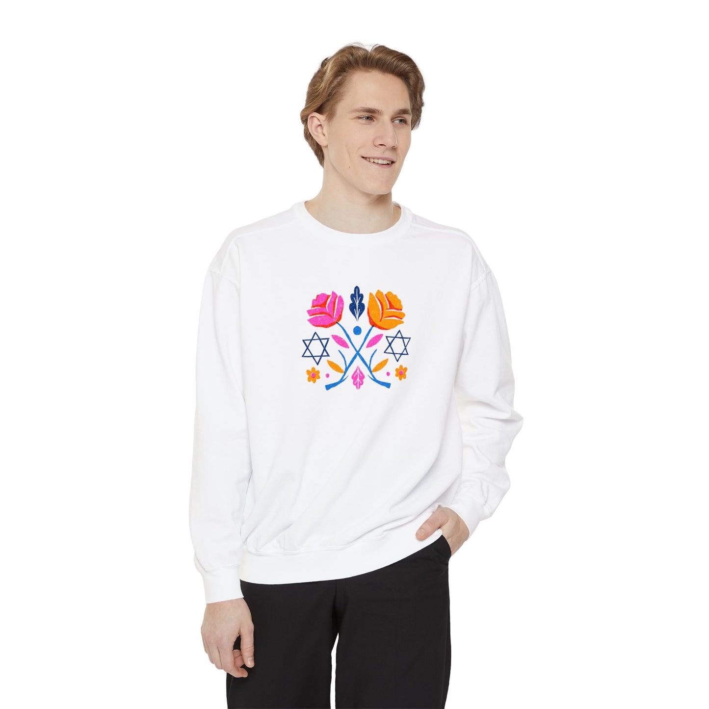 Hanukkah Unisex Garment-Dyed Sweatshirt