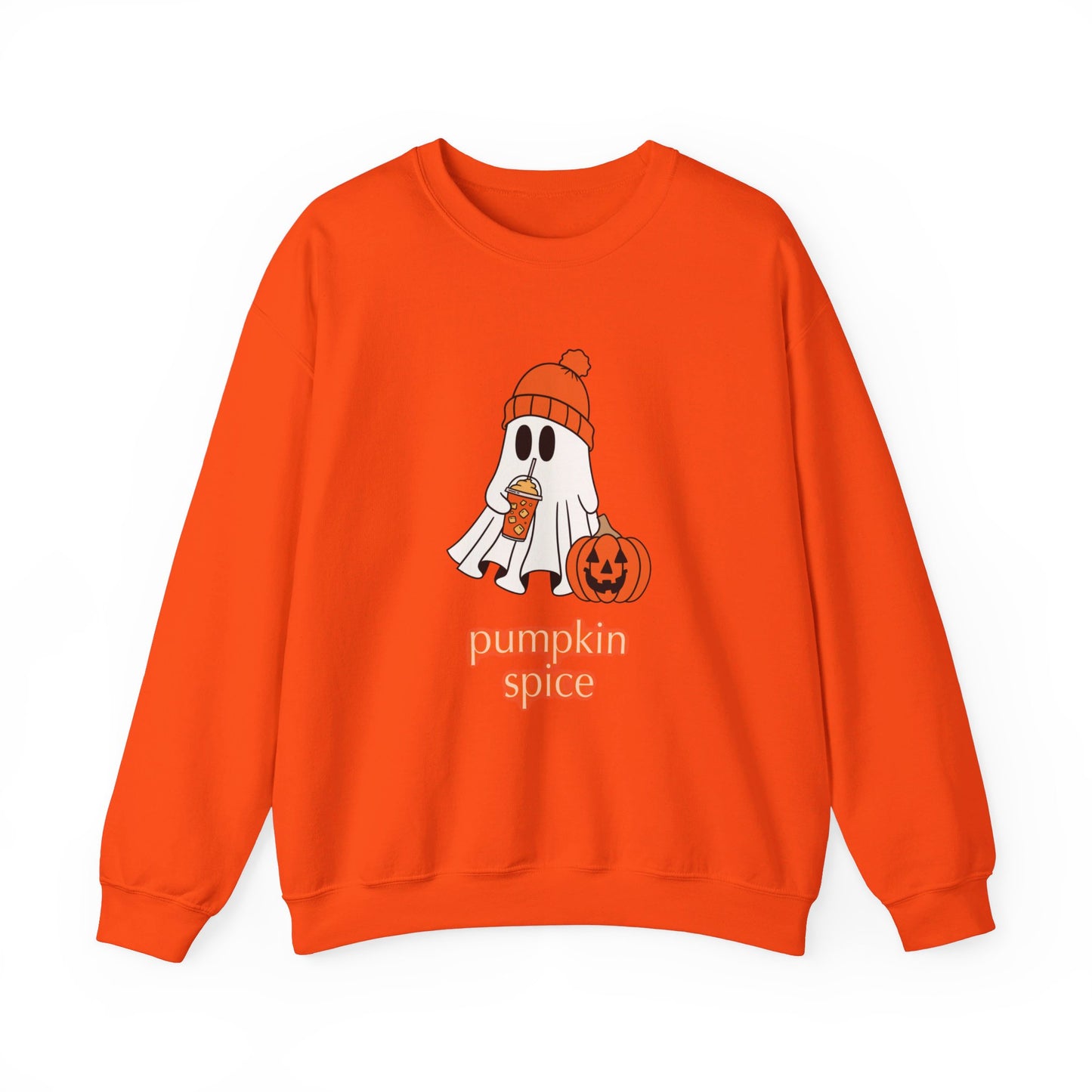 Pumpkin Spice Ghost Unisex Heavy Blend™ Crewneck Sweatshirt