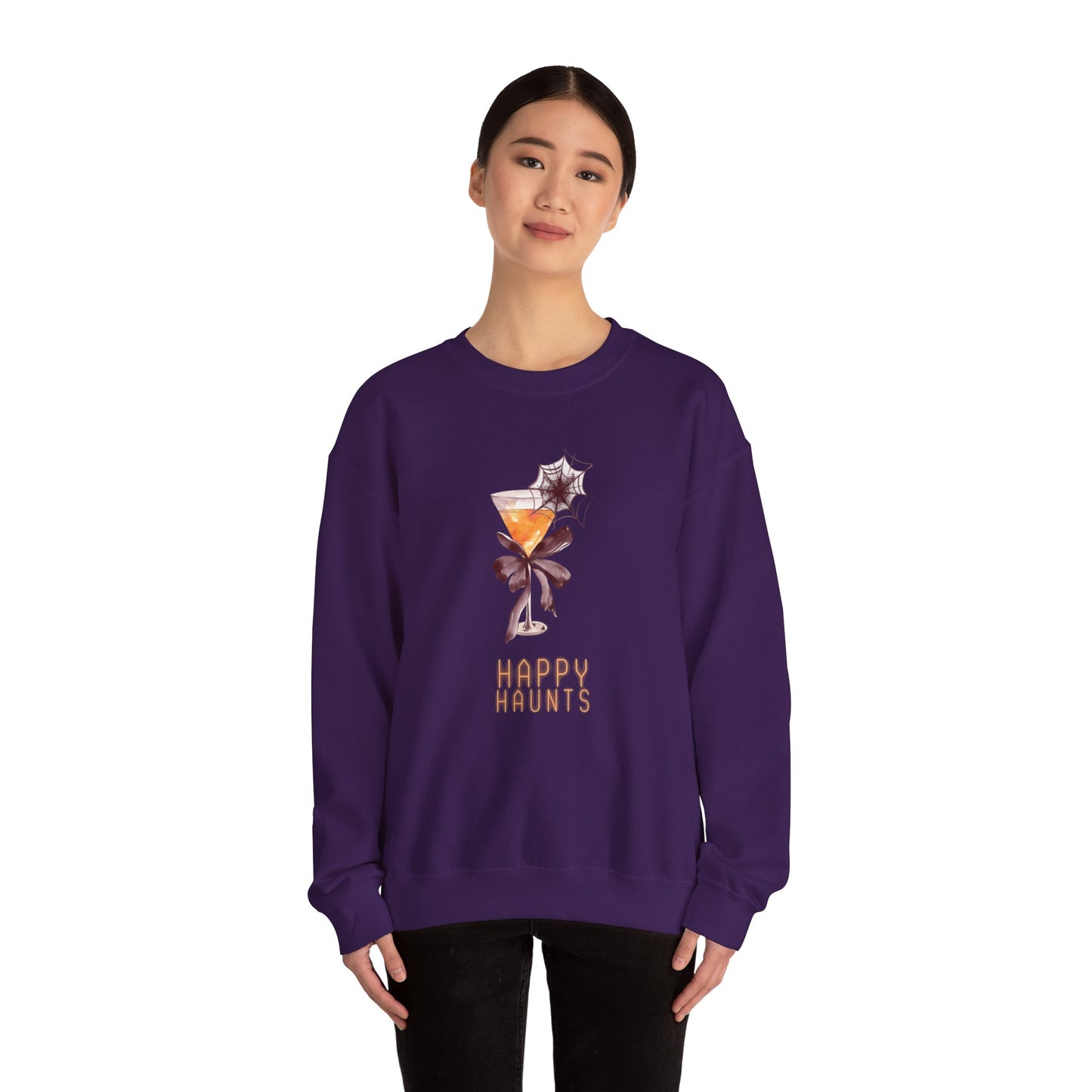 Happy Haunts Unisex Heavy Blend™ Crewneck Sweatshirt