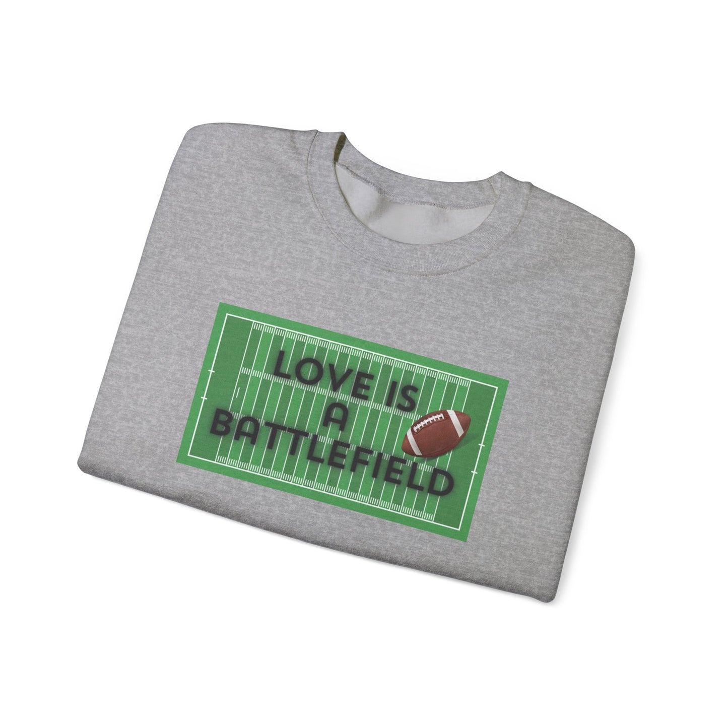 Love is a Battlefield Unisex Heavy Blend™ Crewneck Sweatshirt