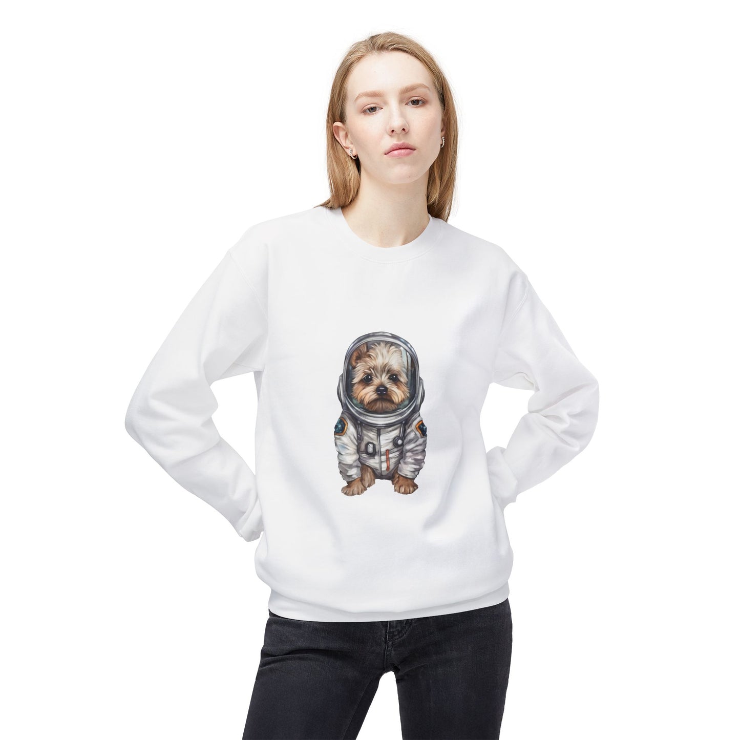 Yorky Space Unisex Midweight Softstyle Fleece Crewneck Sweatshirt