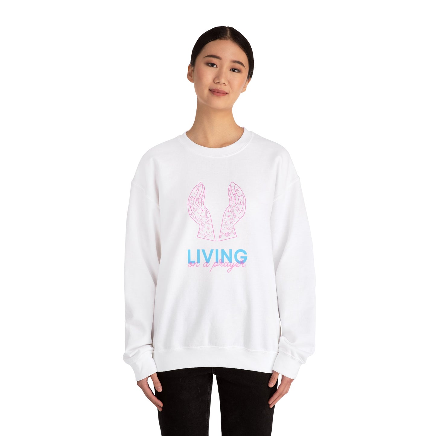 On a Prayer Unisex Heavy Blend™ Crewneck Sweatshirt