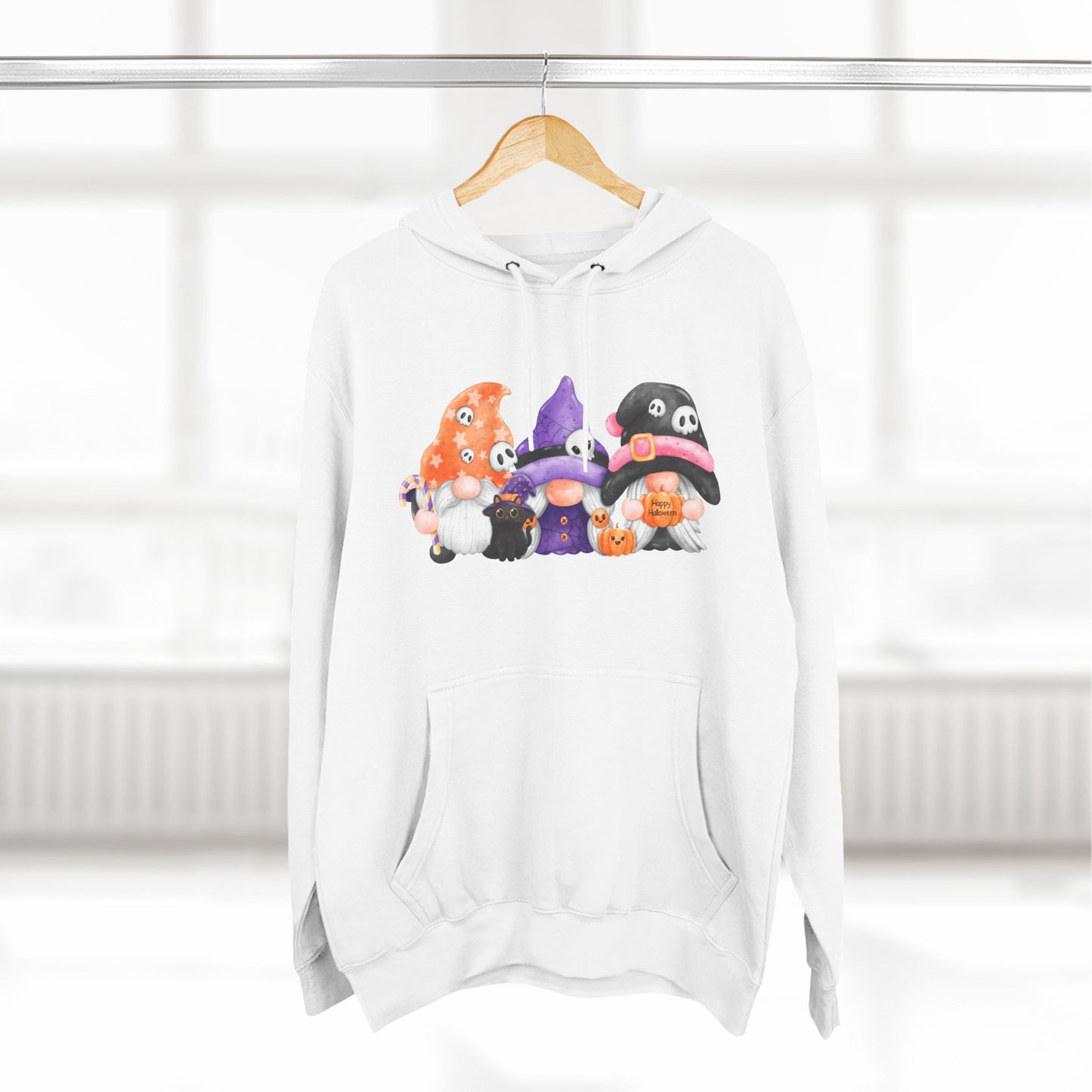 Hallow Gnomies Three-Panel Fleece Hoodie