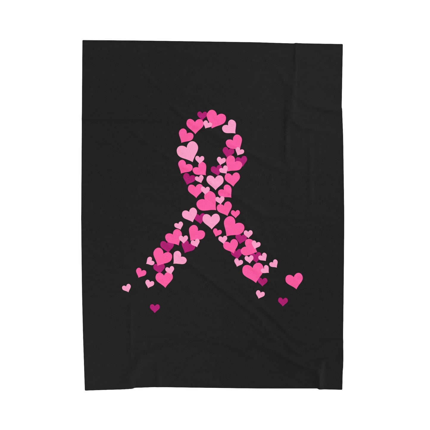 Breast Cancer Support Velveteen Plush Blanket