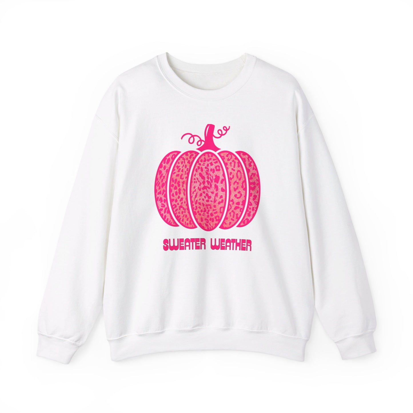 Pink Sweater Weather Unisex Heavy Blend™ Crewneck Sweatshirt