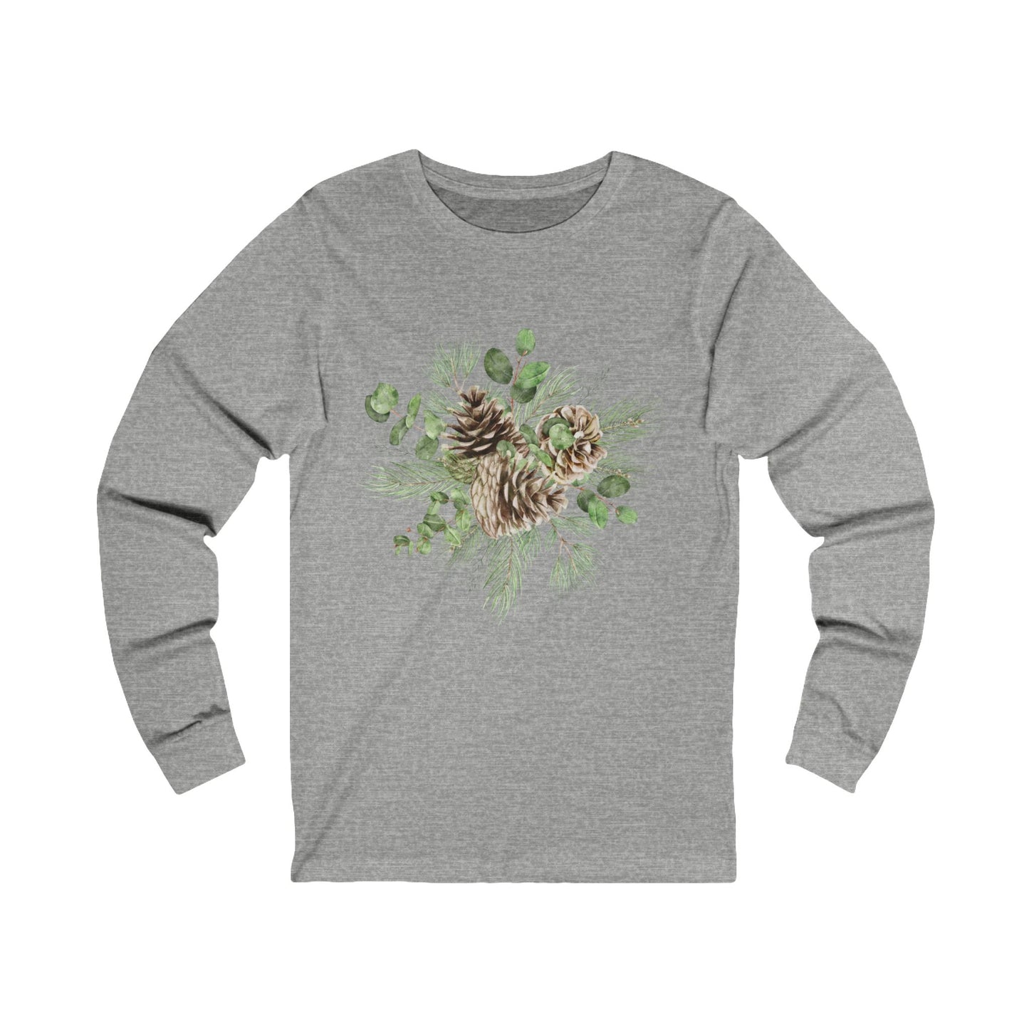 Winter Pinecones Unisex Jersey Long Sleeve Tee