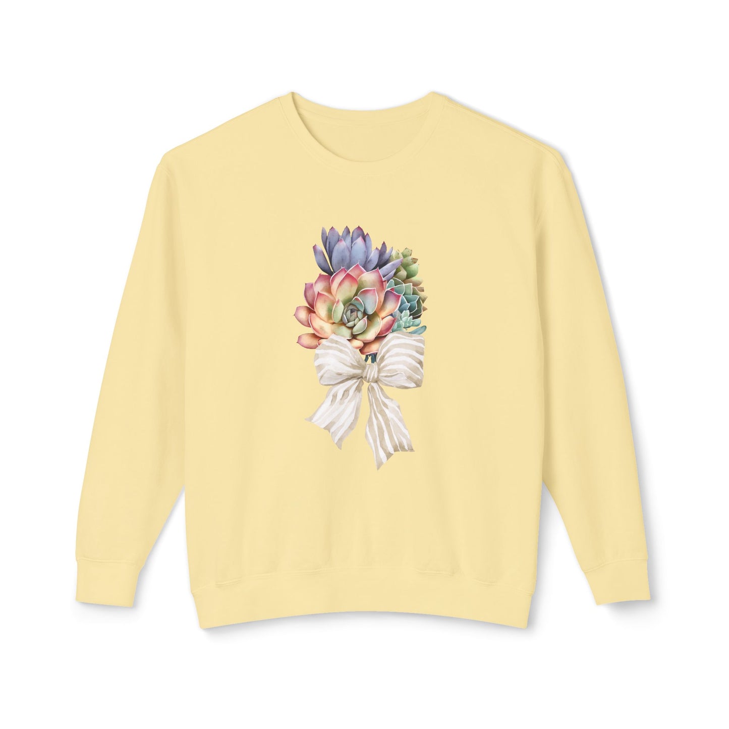 Succulent Celebration Unisex Lightweight Crewneck Sweatshirt