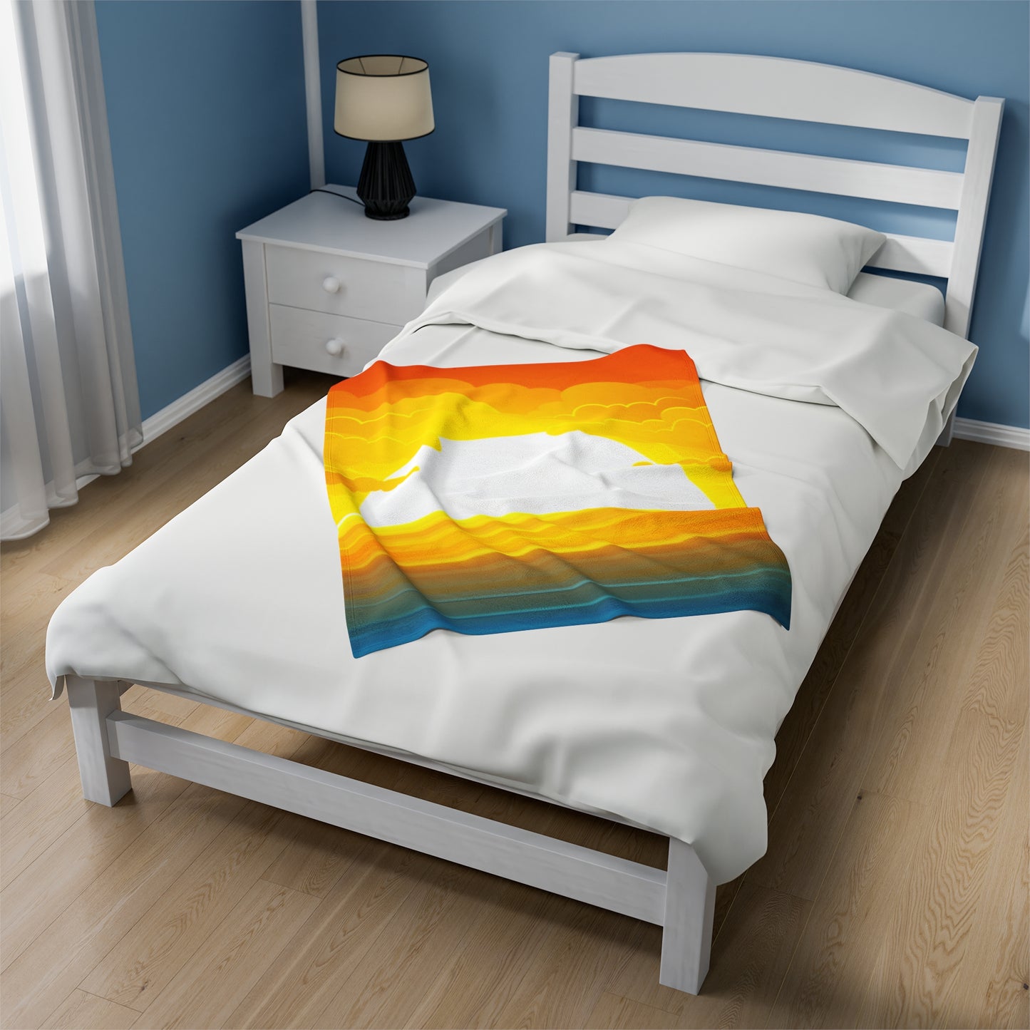 Rise & Shine Sunrise Velveteen Plush Blanket