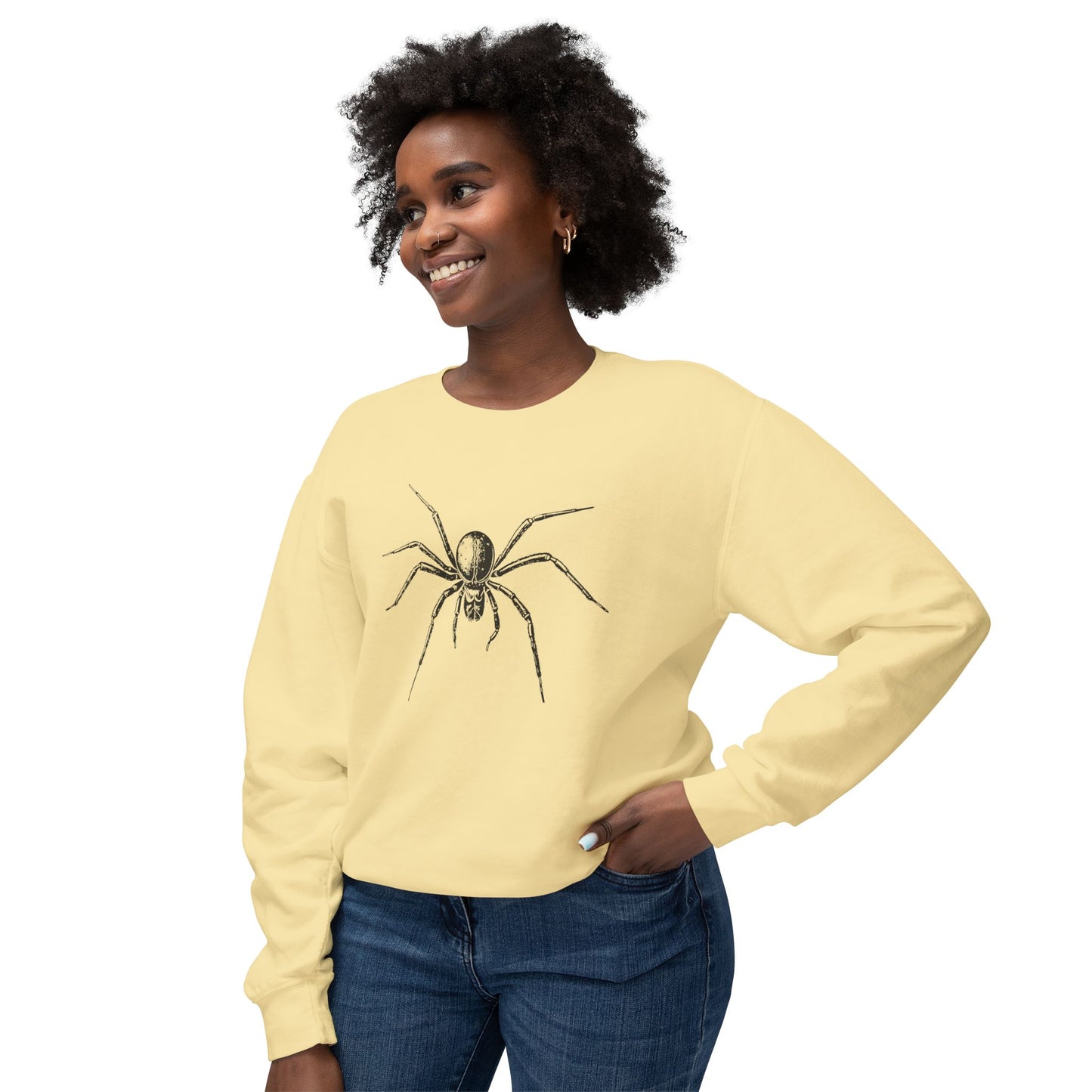 Arachnophobia SPIDER Unisex Lightweight Crewneck Sweatshirt