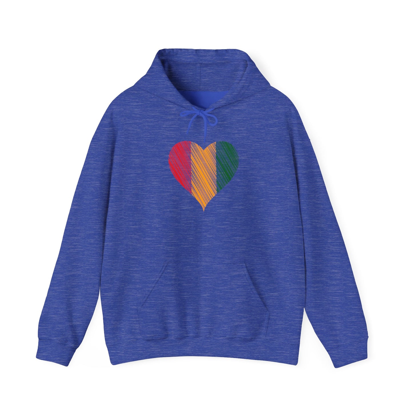 Rasta Heart Unisex Heavy Blend™ Hooded Sweatshirt