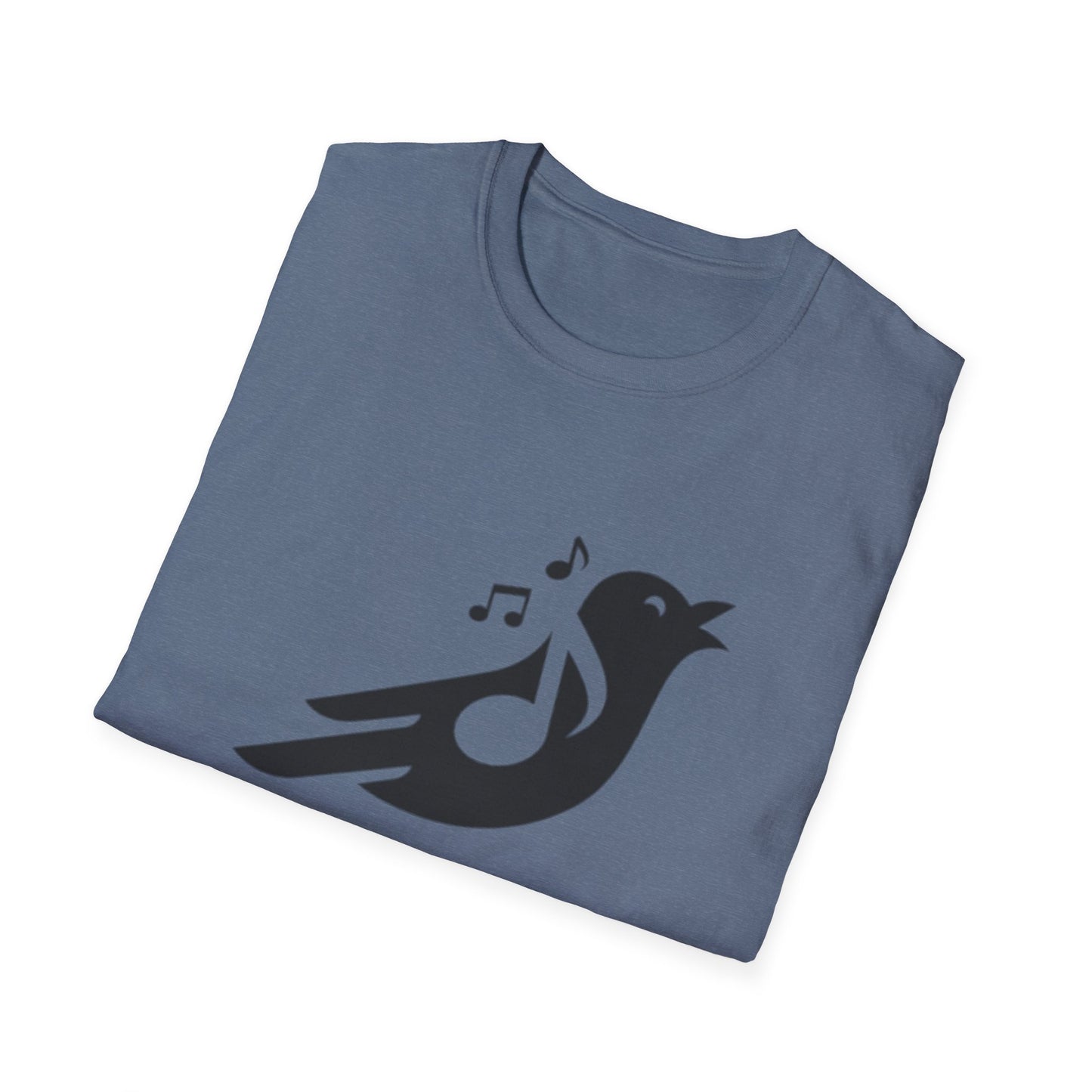 Black Bird Singing Unisex Softstyle T-Shirt