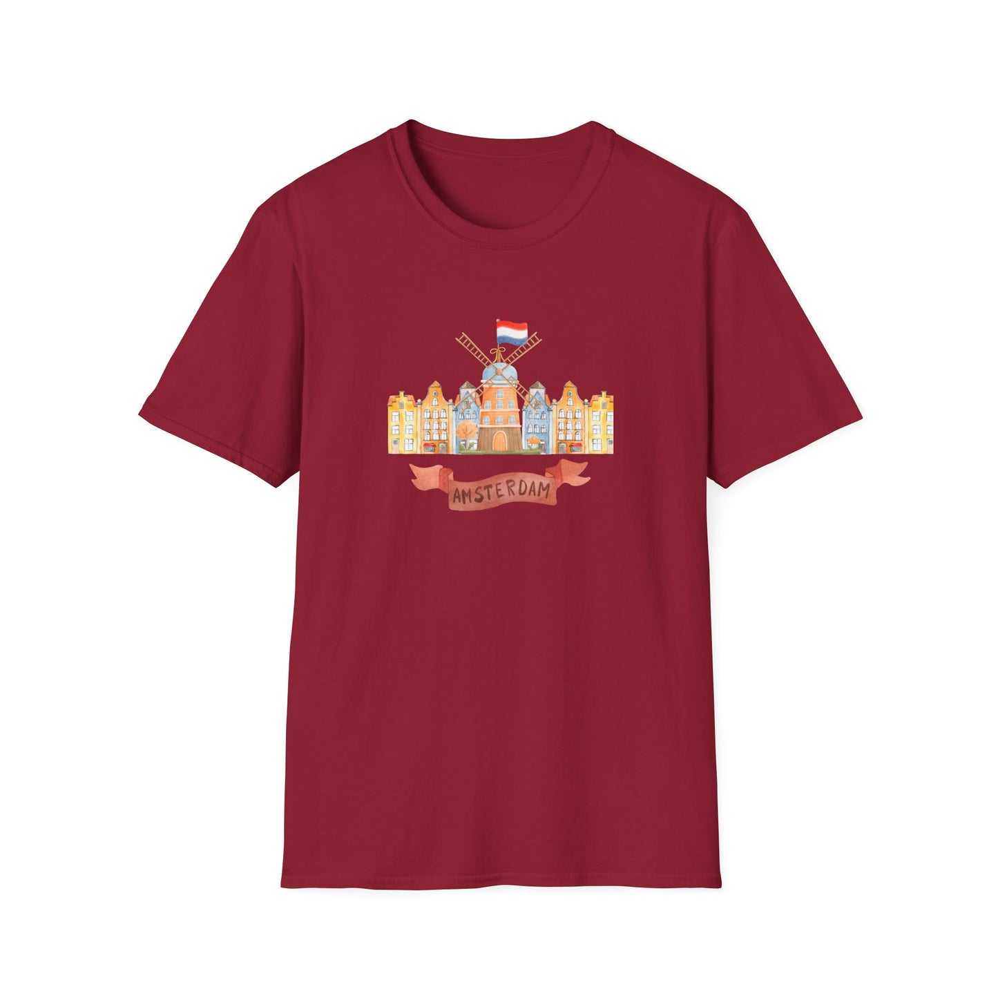 Amsterdam Architecture Unisex Softstyle T-Shirt