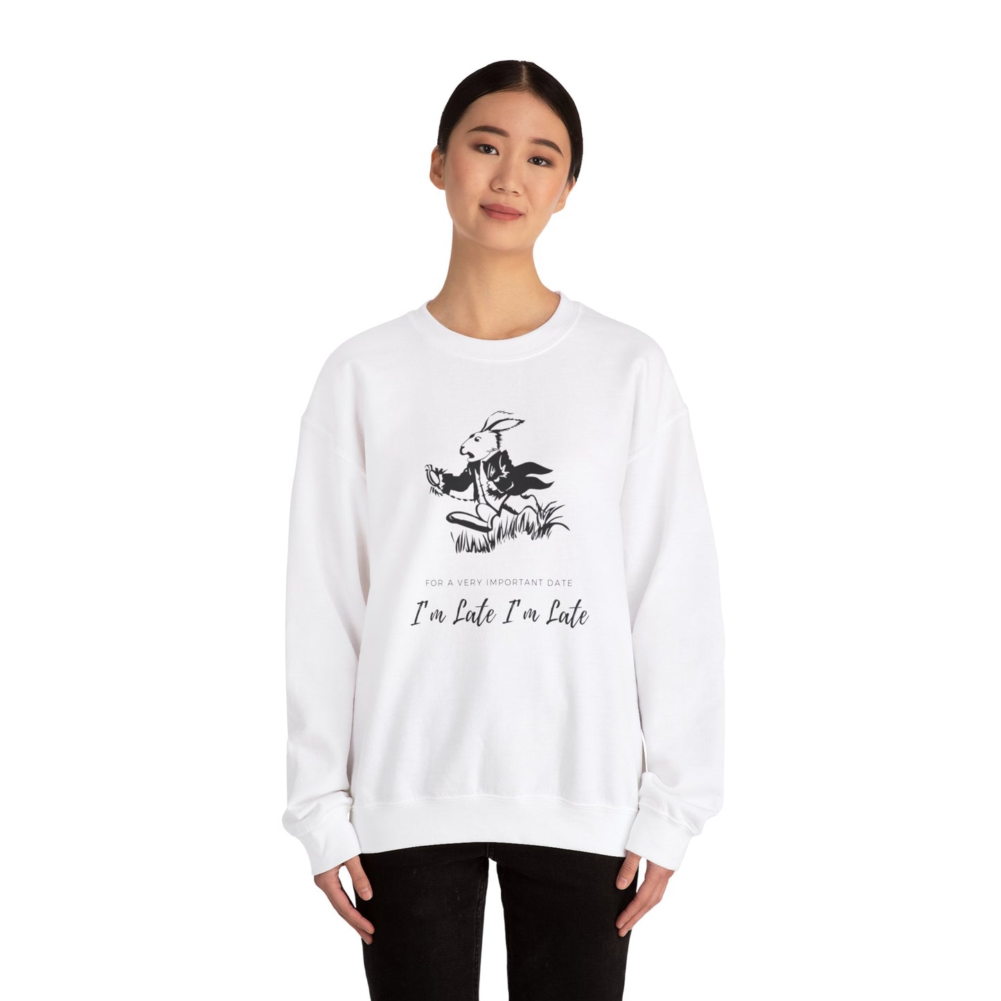 I’m Late Unisex Heavy Blend™ Crewneck Sweatshirt