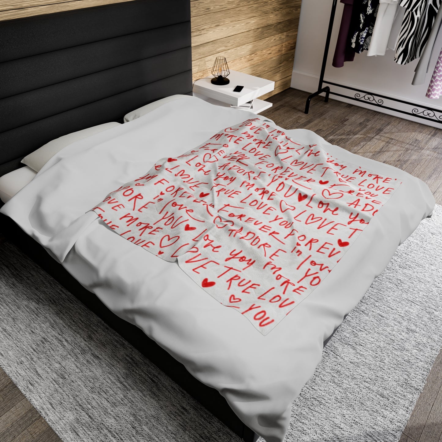 Adore You Valentine Plush Blanket