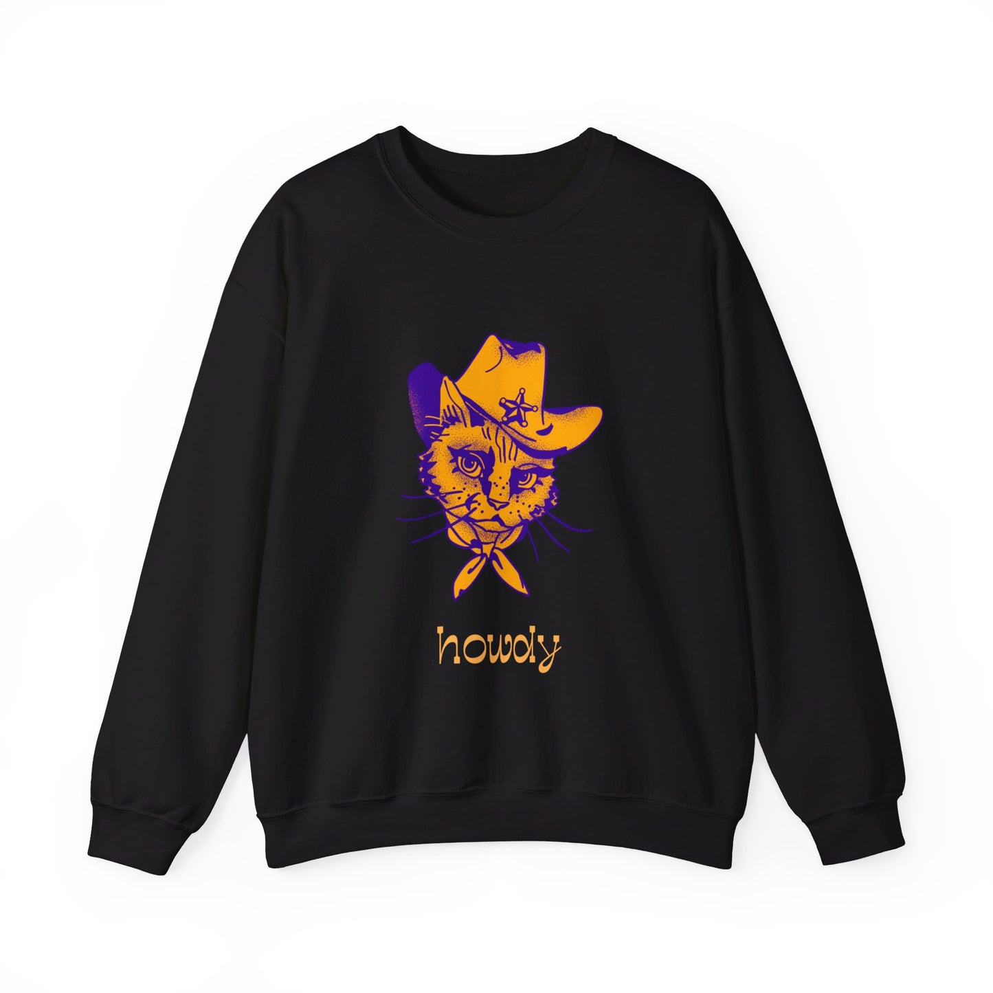 Howdy Cat Unisex Heavy Blend™ Crewneck Sweatshirt