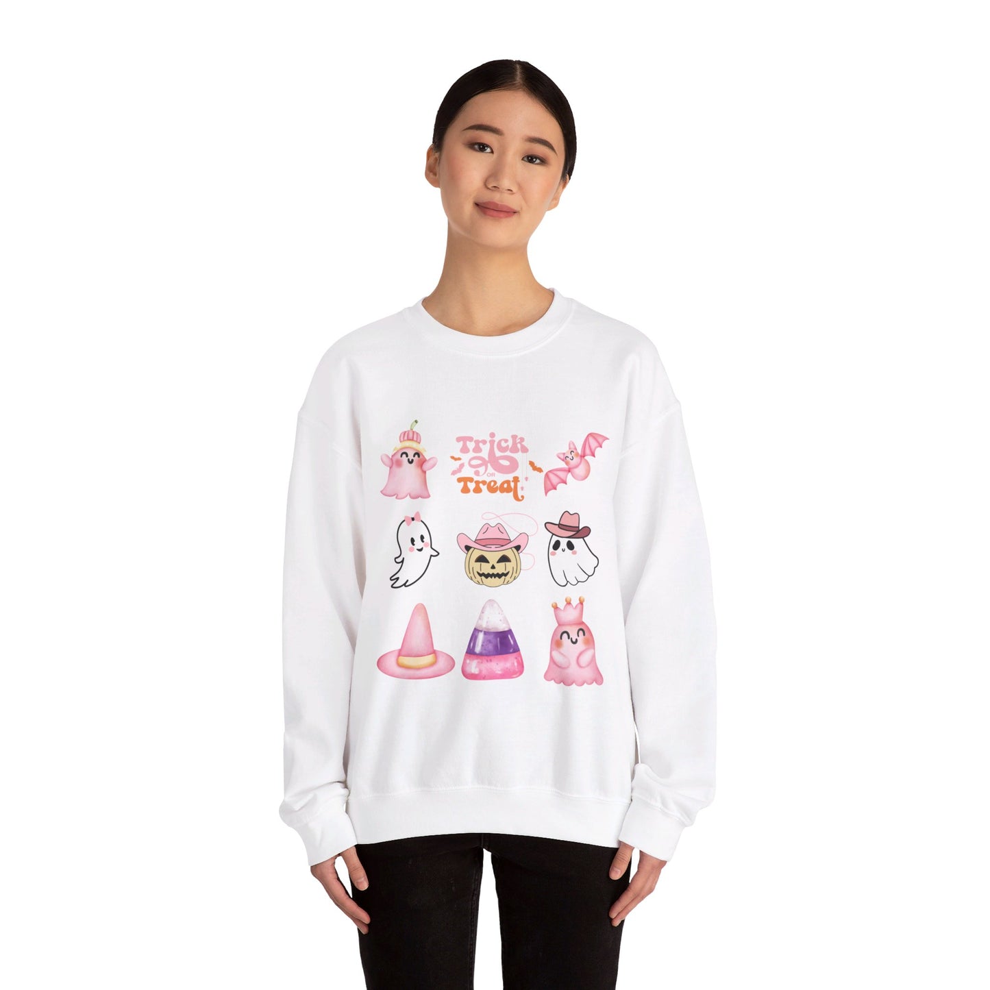 Trick or Treat Friends Unisex Heavy Blend™ Crewneck Sweatshirt