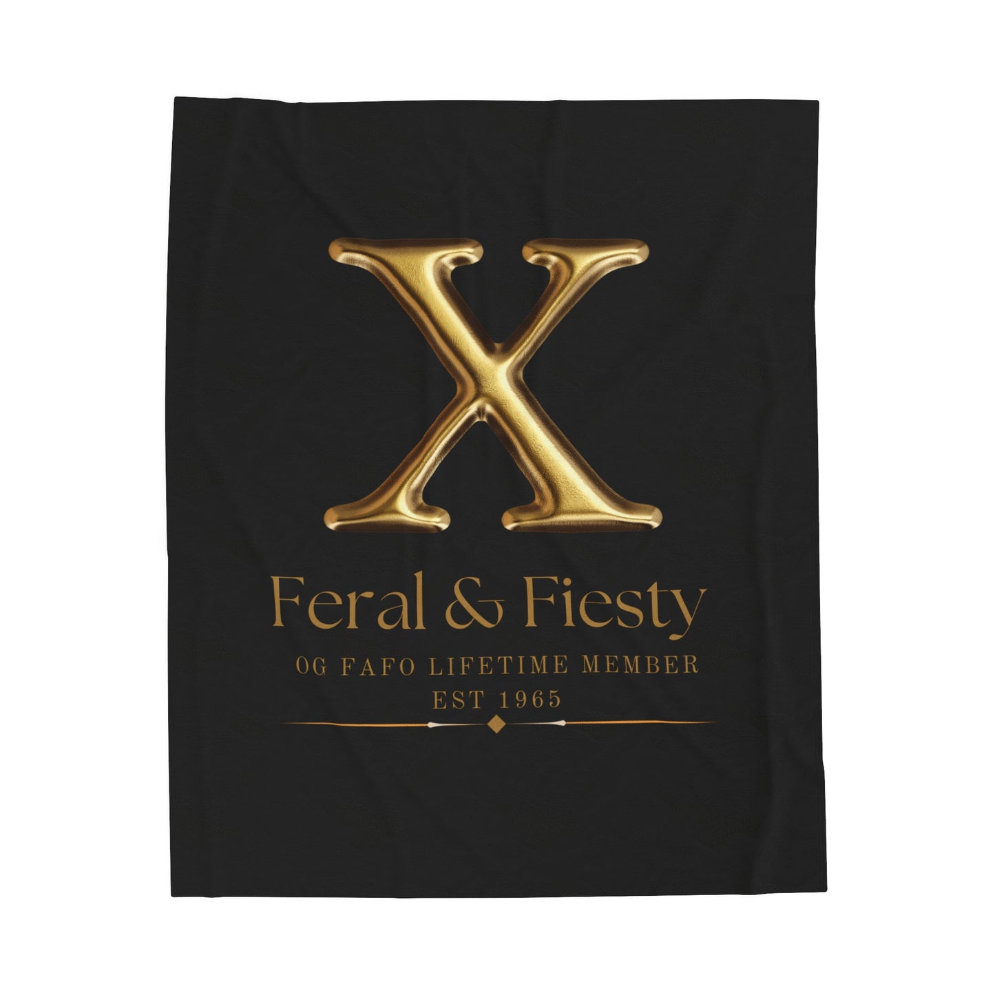 Feral & Fiesty Velveteen Plush Blanket