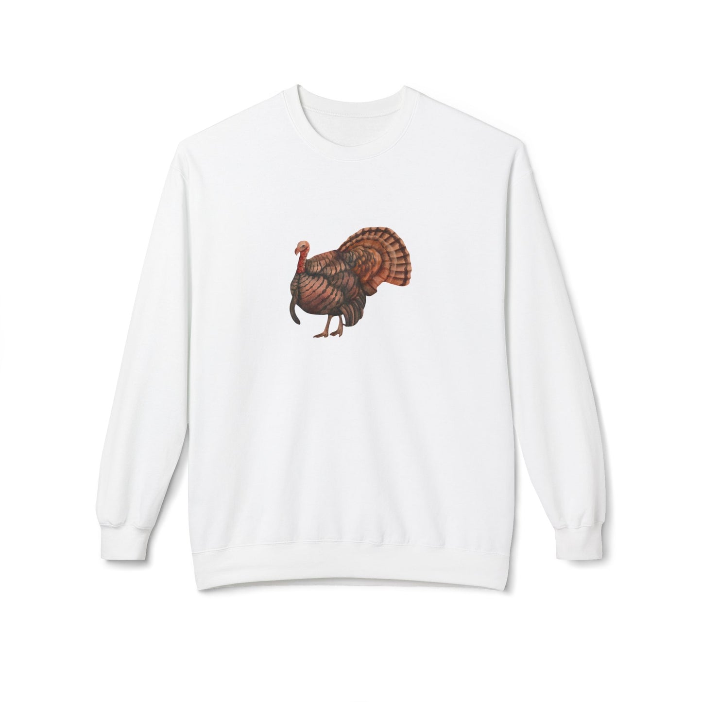 Painted Turkey Unisex Midweight Softstyle Fleece Crewneck Sweatshirt