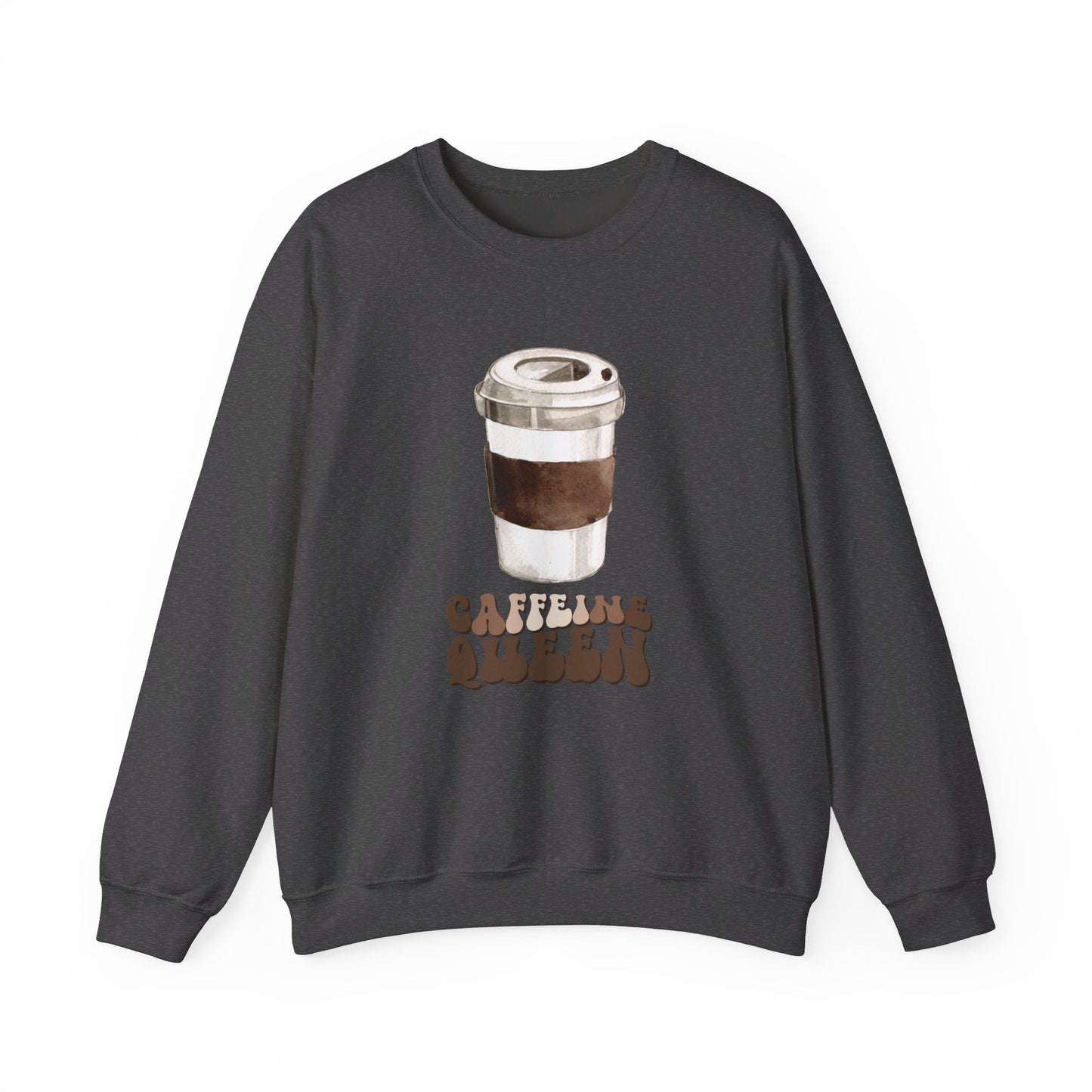 Caffeine Queen Unisex Heavy Blend™ Crewneck Sweatshirt