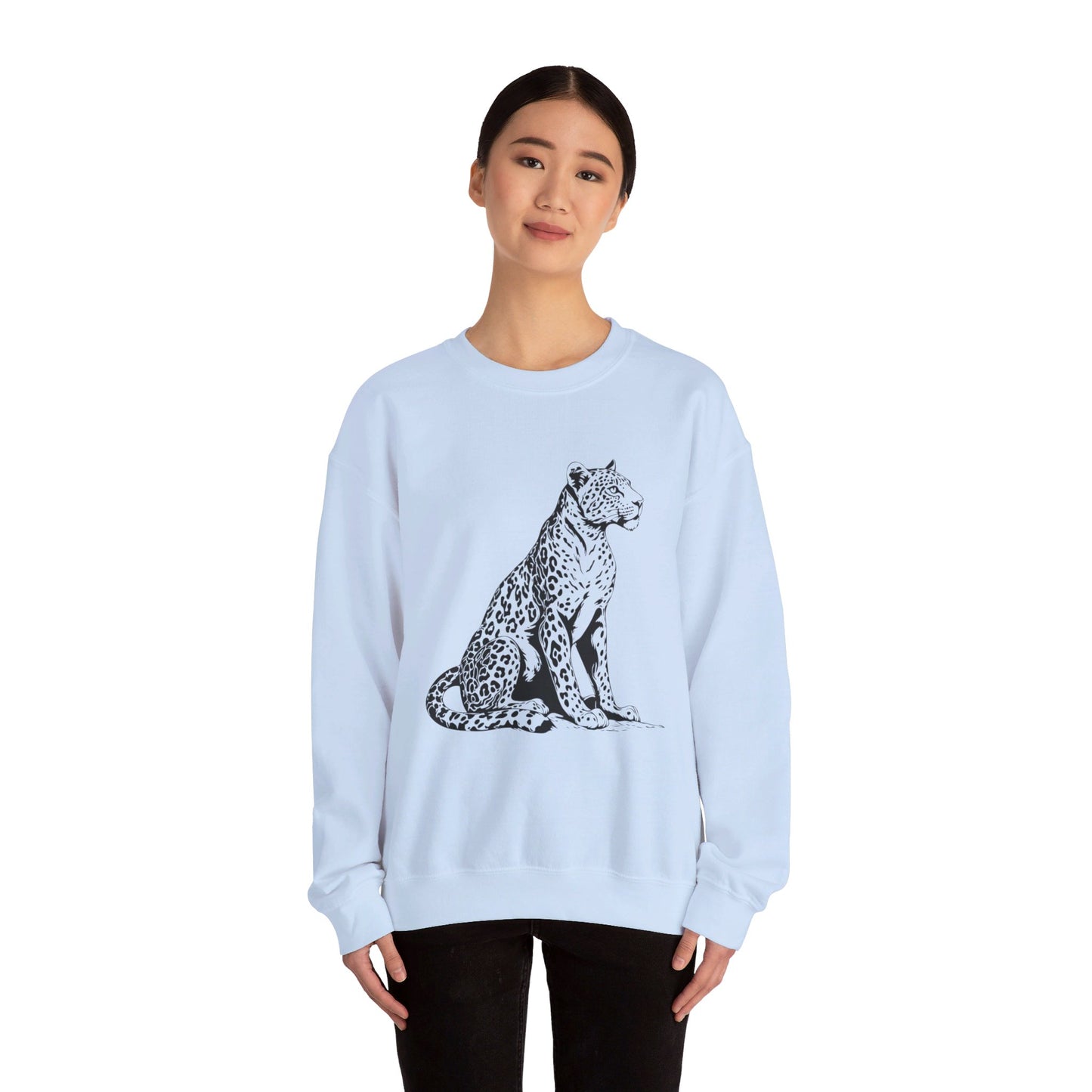 BW Leopard Unisex Heavy Blend™ Crewneck Sweatshirt