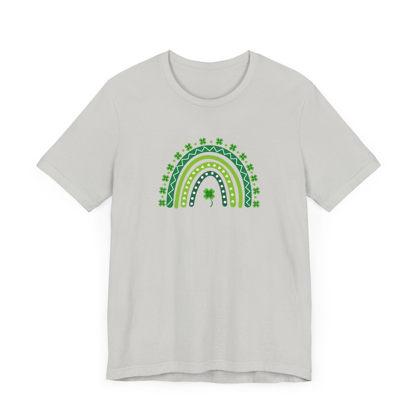 Green Rainbow St Patrick’s Day Unisex Jersey Short Sleeve Tee