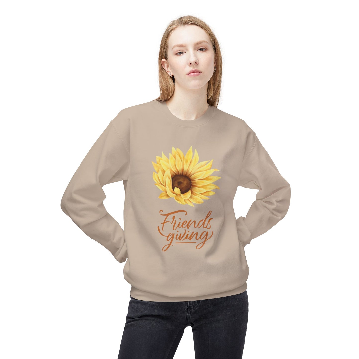 Friendsgiving Unisex Midweight Softstyle Fleece Crewneck Sweatshirt