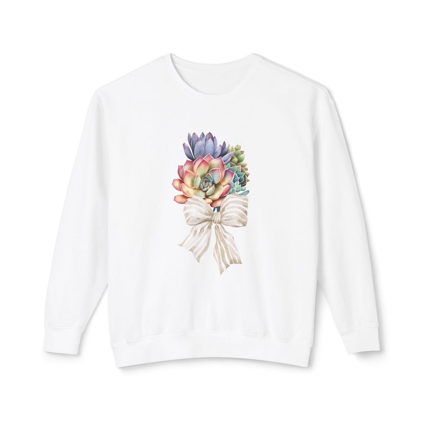 Succulent Celebration Unisex Lightweight Crewneck Sweatshirt