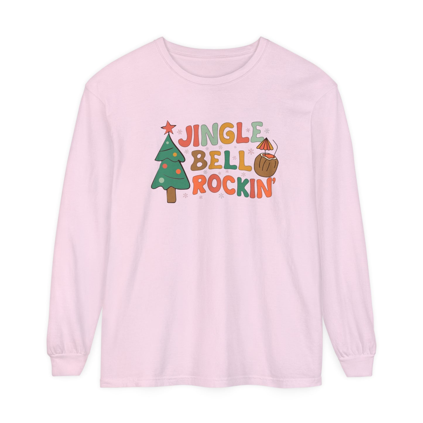 Jingle Bell Rockin Unisex Garment-dyed Long Sleeve T-Shirt