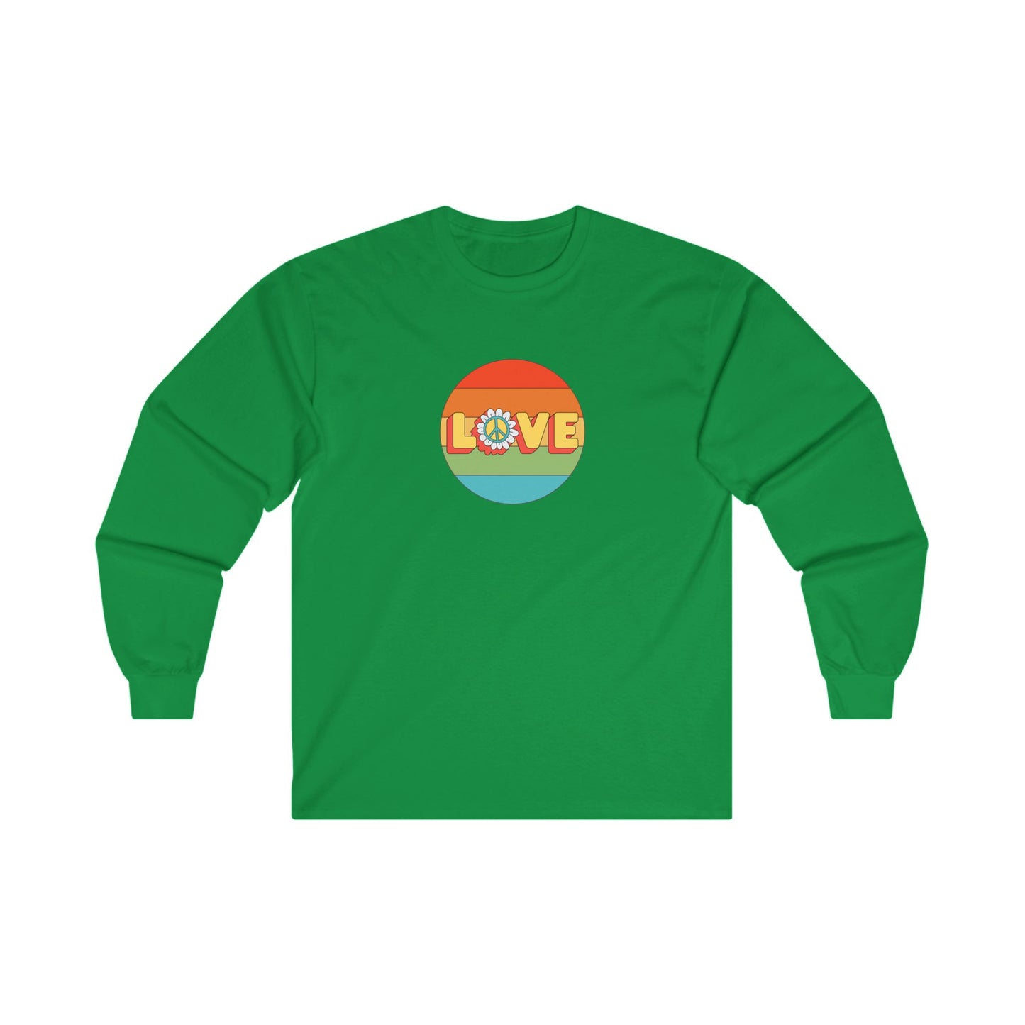 Love Stripe 70s Unisex Ultra Cotton Long Sleeve Tee