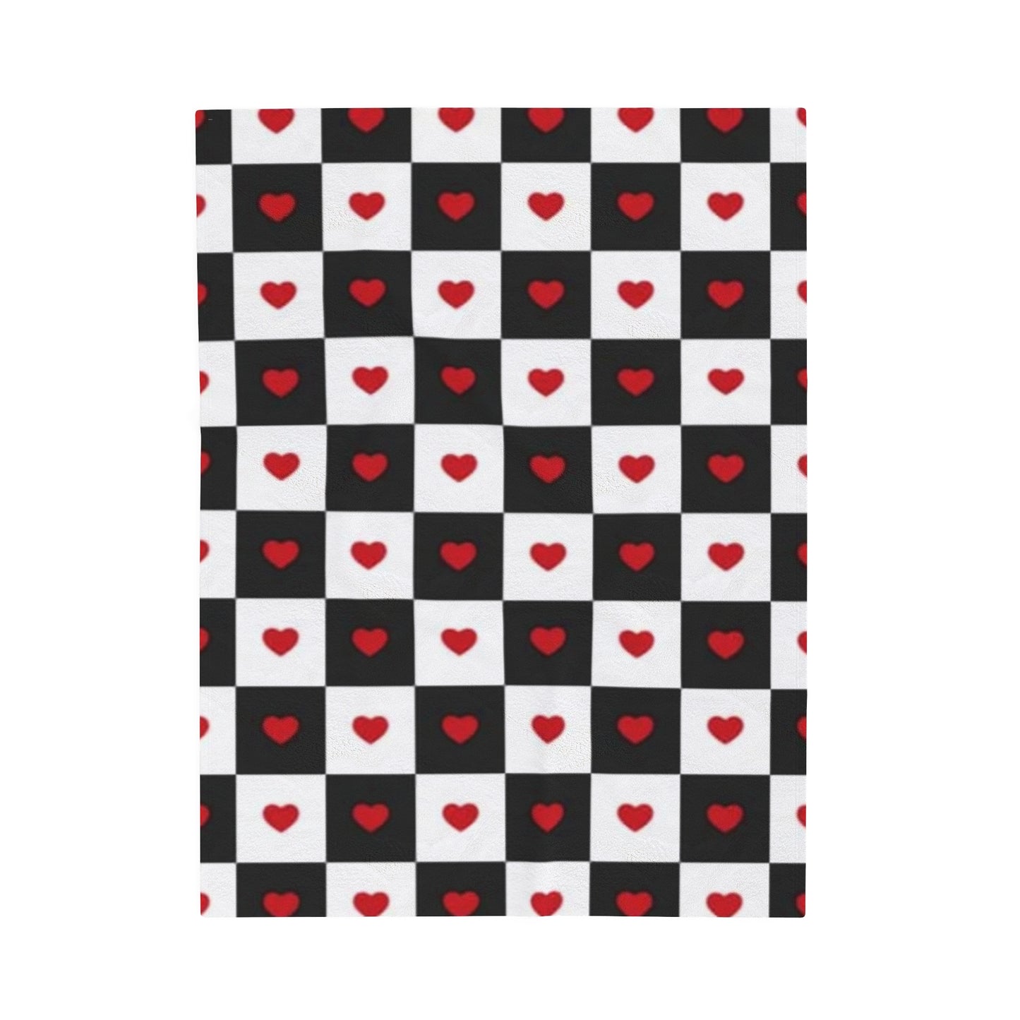 Checkmate Love Valentine Plush Blanket