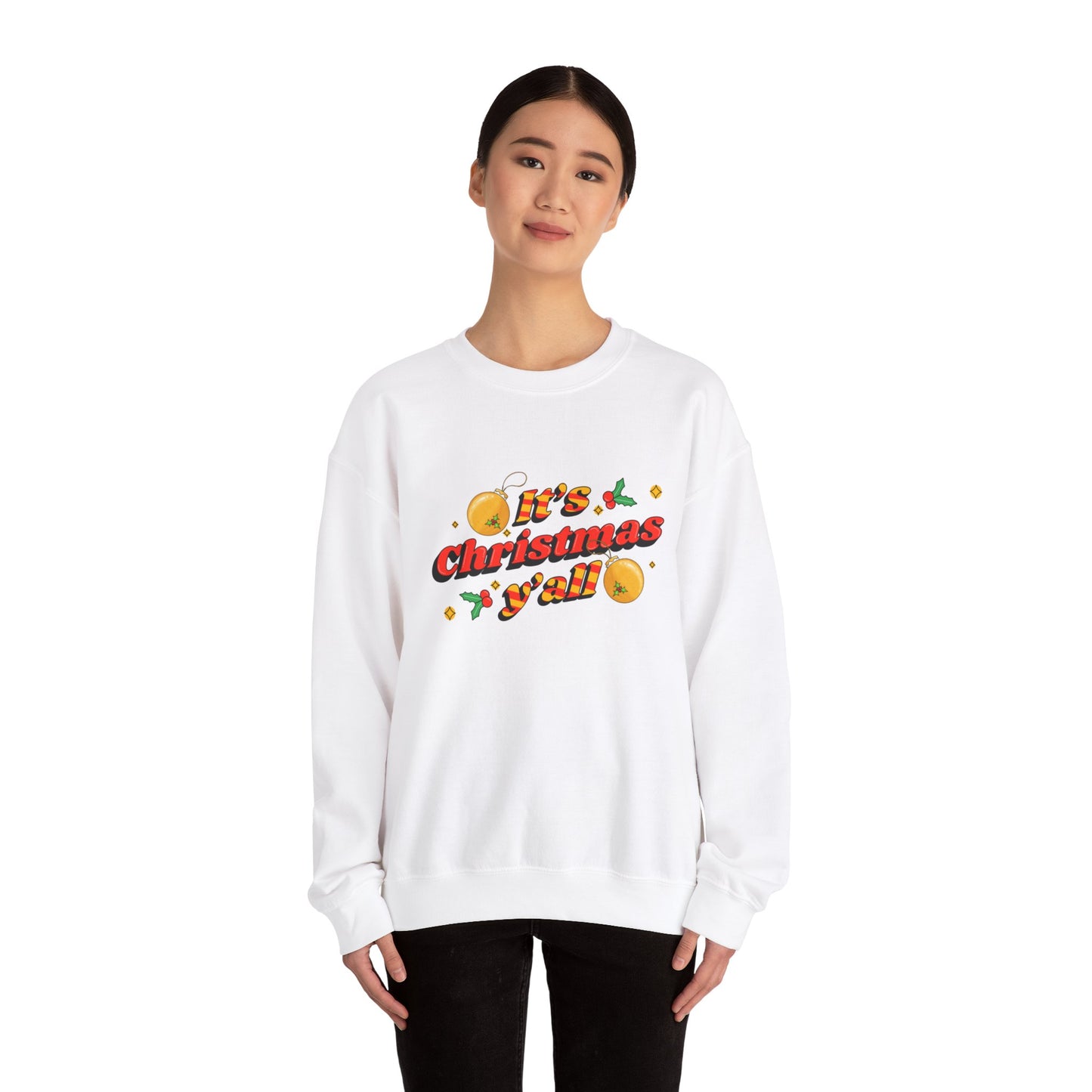 Christmas Ya’ll Unisex Heavy Blend™ Crewneck Sweatshirt