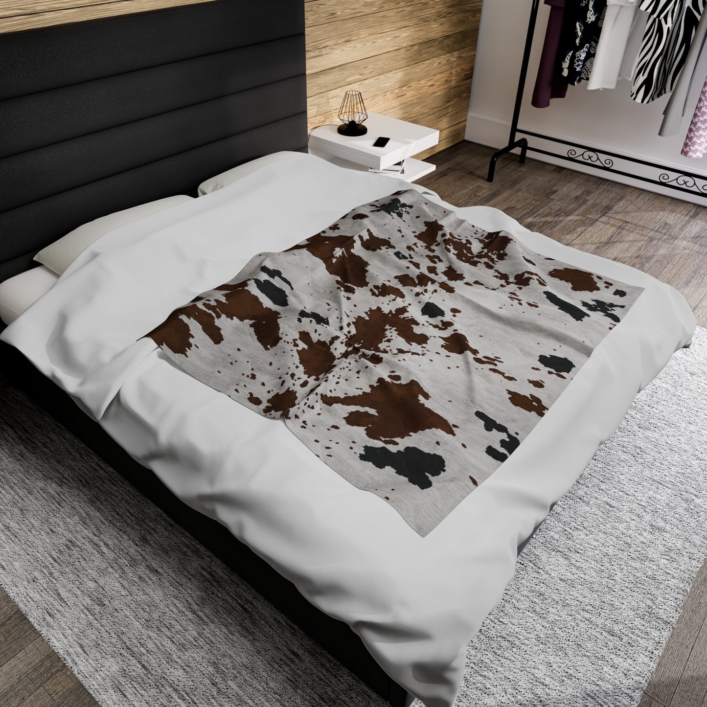 Cowhide Velveteen Plush Blanket