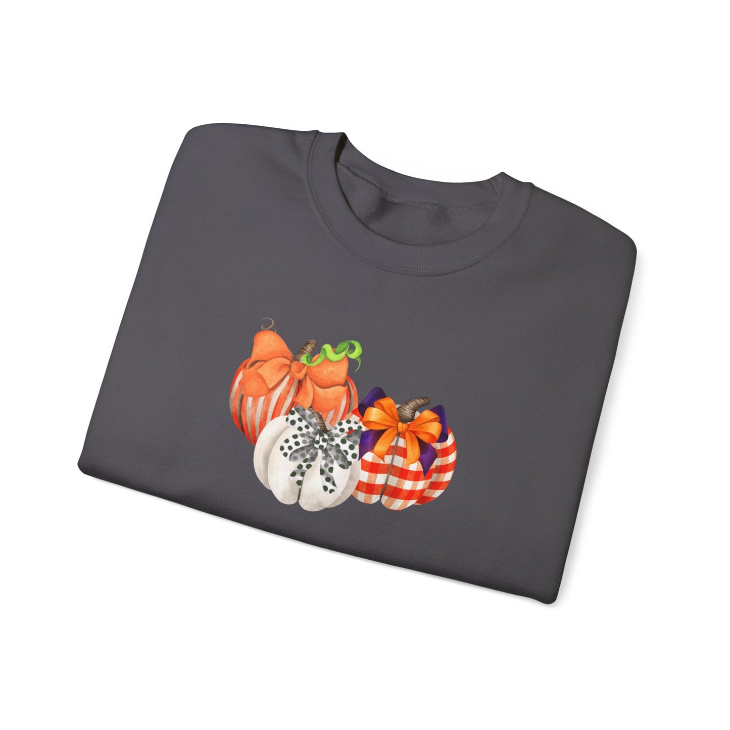 Painted Pumpkins Fall Halloween Thanksgiving Unisex Heavy Blend™ Crewneck Sweatshirt