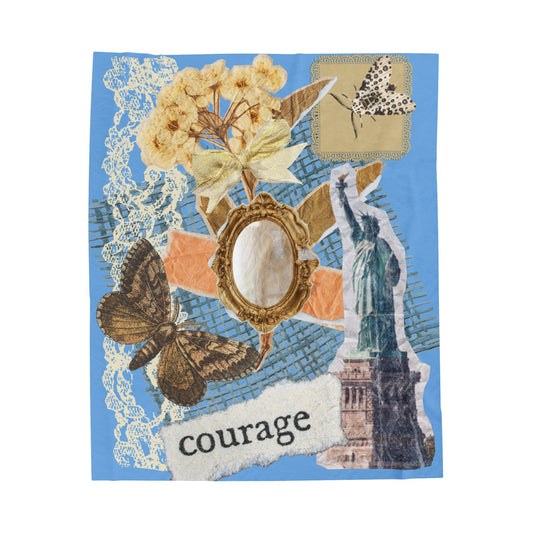 Courage Velveteen Plush Blanket