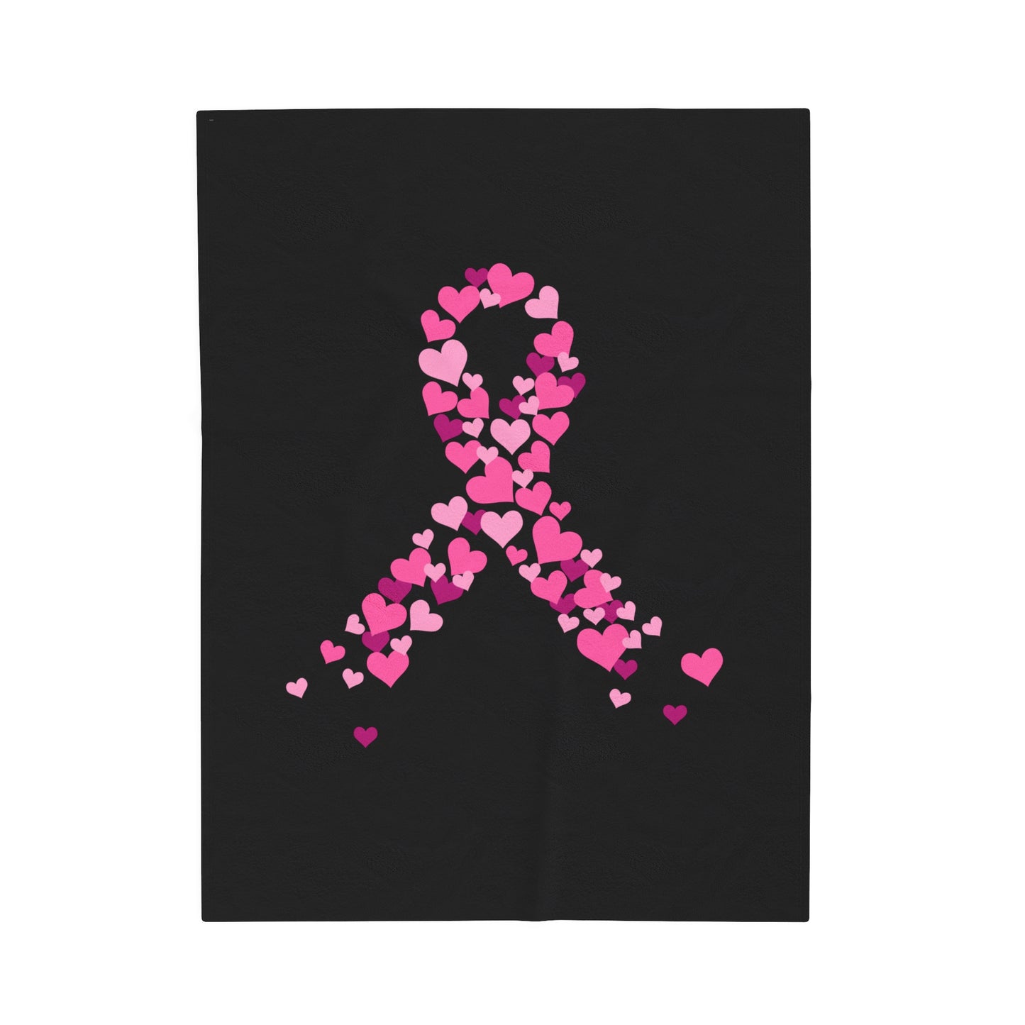 Breast Cancer Support Velveteen Plush Blanket