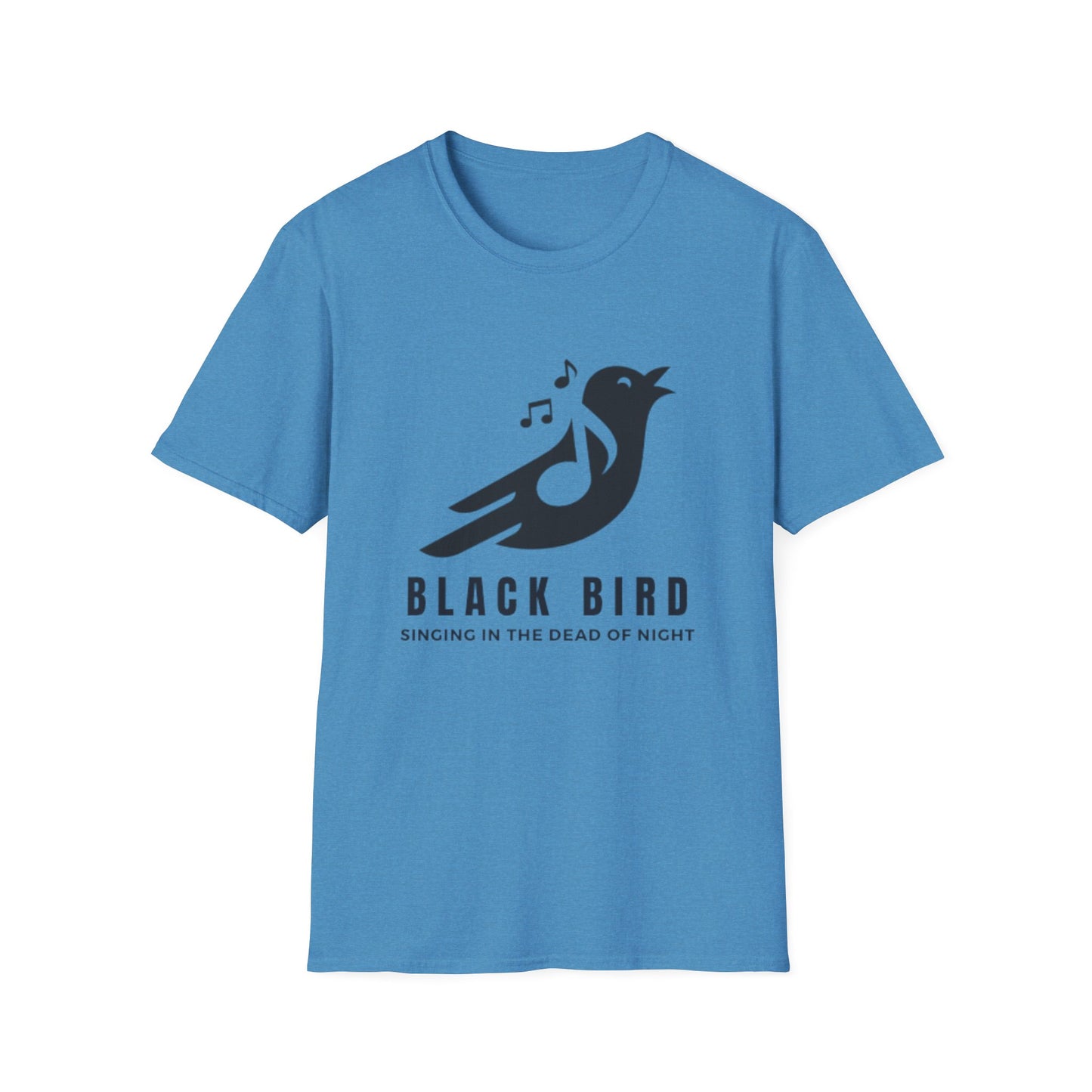 Black Bird Singing Unisex Softstyle T-Shirt