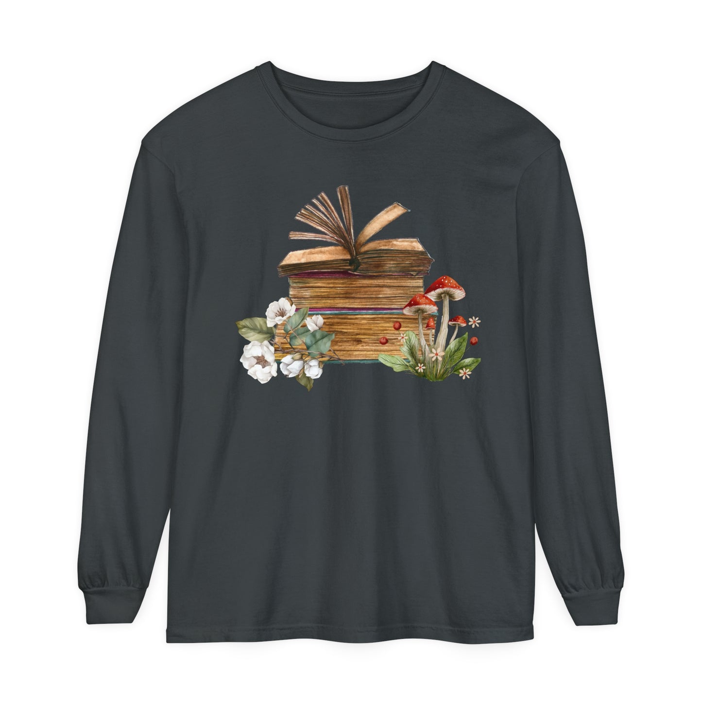 Vintage Books Unisex Garment-dyed Long Sleeve T-Shirt