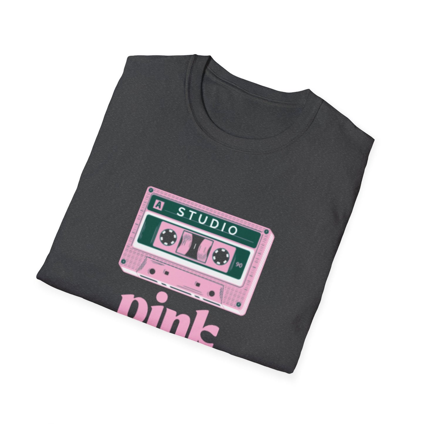 Pink Cassette Unisex Softstyle T-Shirt